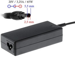 Zasilacz sieciowy Akyga AK-ND-17 do notebooka 20V/3,25A 65W 5.5x2.5 mm AKYGA