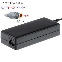 Zasilacz sieciowy Akyga AK-ND-18 do notebooka 20V/4,5A 90W 7,9x5,5mm + pin AKYGA