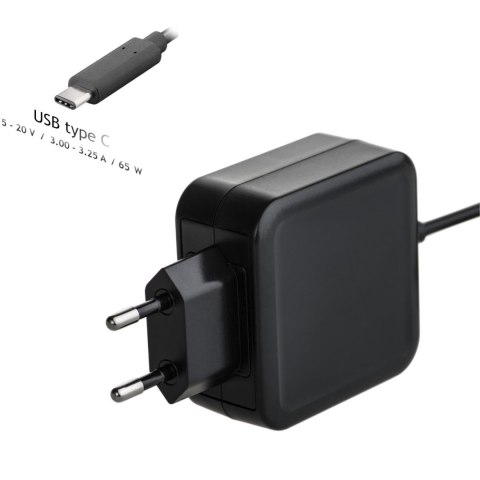 Zasilacz sieciowy Akyga AK-ND-70 do notebooka 20V/3 - 3,25A 65W USB type C AKYGA Zasilacz sieciowy Akyga AK-ND-70 do notebooka 20V/3 - 3,25A 65W USB type C AKYGA