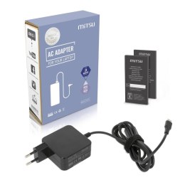 Zasilacz sieciowy Mitsu 45W USB type C USB-C (black) Mitsu