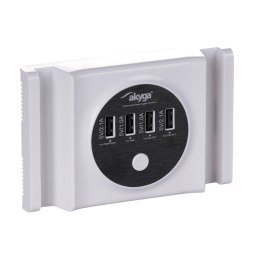 Zasilacz sieciowy uniwersalny Akyga AK-TB-05 do tableta 30W 5V/6A DC 4xUSB AKYGA