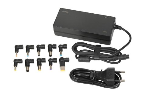Zasilacz sieciowy uniwersalny iBOX IUZ120WA do notebooka moc 120W, automatyczny, 10 wtyczek, aktywne PFC IBOX Zasilacz sieciowy uniwersalny iBOX IUZ120WA do notebooka moc 120W, automatyczny, 10 wtyczek, aktywne PFC IBOX