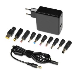 Zasilacz sieciowy uniwersalny iBOX IUZ65WA do notebooka automatyczny o mocy 65W, 10 wtyczek IBOX