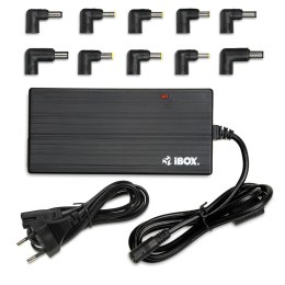 Zasilacz sieciowy uniwersalny iBOX IUZ90WA do notebooka automatyczny o mocy 90W, 10 wtyczek IBOX
