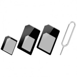 Adapter Techly karty SIM (nano, micro) + kluczyk Techly