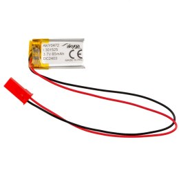 Akumulator litowo-polimerowy Akyga AKY0472 LP301525 Li-Po 3.7V/85mAh PCM złącze JST 2.54 2-Pin 150mm AKYGA