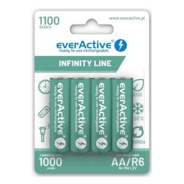 Akumulatorki AA / R6 everActive Ni-MH 1100 mAh ready to use - blister 4 sztuki Everactive