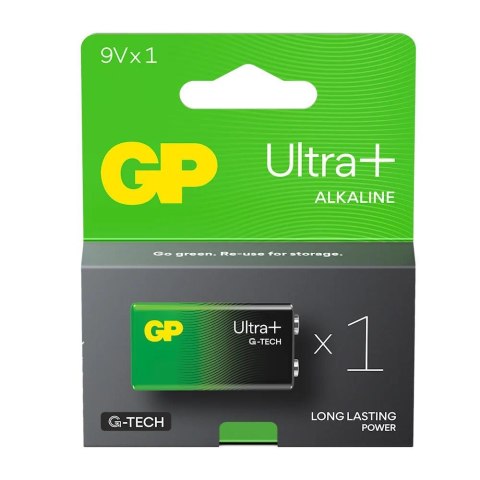 Bateria alkaliczna 6LR61 9V GP ReCyko Ultra+ Alkaline G-TECH - 1 sztuka GP Bateria alkaliczna 6LR61 9V GP ReCyko Ultra+ Alkaline G-TECH - 1 sztuka GP
