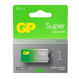 Bateria alkaliczna 6LR61 9V (R9*) GP Super Alkaline G-TECH - 1 sztuka GP
