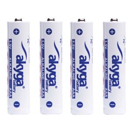 Bateria alkaliczna Akyga AKY2057 AAA LR03 Zn-MnO2, 1.5V/1300mAh 4szt/folia AKYGA