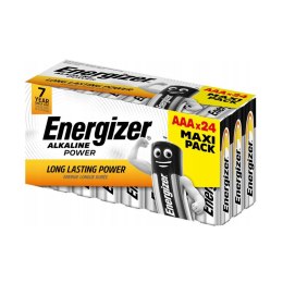 Bateria alkaliczna Energizer Alkaline Power AAA / LR03 - 24 sztuki (box) Maxi Pack Energizer