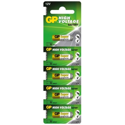 Bateria do pilota samochodowego GP 27A MN27 x5 GP Bateria do pilota samochodowego GP 27A MN27 x5 GP
