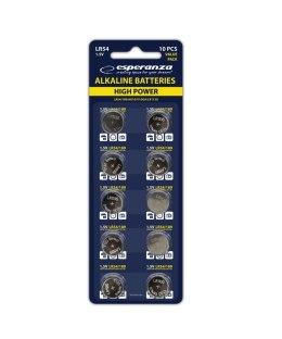 Baterie alkaliczne Esperanza EZB105 LR54 AG10 10 sztuk ESPERANZA