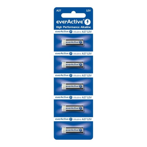 Baterie alkaliczne everActive 27A 12V - 5 sztuk Everactive Baterie alkaliczne everActive 27A 12V - 5 sztuk Everactive
