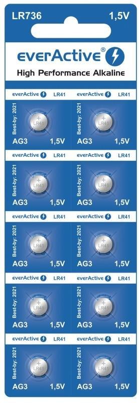 Baterie alkaliczne mini everActive G3 LR736 LR41 10 sztuk Everactive Baterie alkaliczne mini everActive G3 LR736 LR41 10 sztuk Everactive