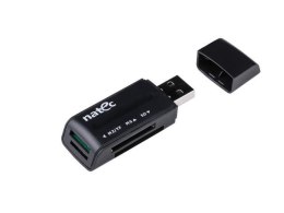 Czytnik kart Natec Mini Ant 3 SDHC MMC M2 MicroSD USB 2.0 Black Natec