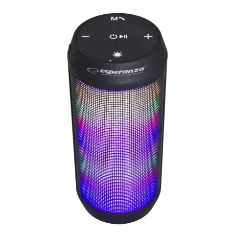 Głośnik Bluetooth Esperanza Fado EP133K FM LED czarny ESPERANZA Głośnik Bluetooth Esperanza Fado EP133K FM LED czarny ESPERANZA