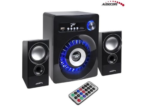 Głośniki Bluetooth Audiocore AC910 2.1, radio FM, wejście kart TF, AUX, zasilanie USB Audiocore Głośniki Bluetooth Audiocore AC910 2.1, radio FM, wejście kart TF, AUX, zasilanie USB Audiocore