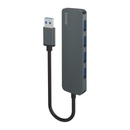HUB USB-A 3.1 SAVIO AK-58 z adapterem RJ-45 3-portowy Savio
