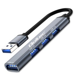 Hub Qoltec adapter USB 3.0 4w1 | USB 3.0 | 3x USB 2.0 Qoltec