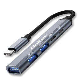 Hub Qoltec adapter USB-C 3.1 5w1 | USB-C PD | USB-C | 2x USB 2.0 | USB 3.0 Qoltec