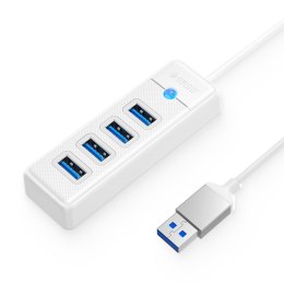 Hub USB-A Orico PW4U-U3-015-WH-EP 4x USB-A 3.1 biały ORICO