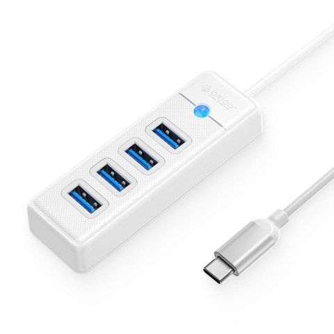 Hub USB-C Orico PW4U-C3-015-WH-EP 4x USB-A 3.1 biały ORICO Hub USB-C Orico PW4U-C3-015-WH-EP 4x USB-A 3.1 biały ORICO