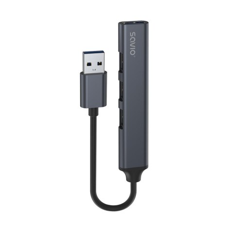 Hub USB SAVIO AK-70 USB-A - 3 x USB-A 2.0, 1 x USB-A 3.0 Savio Hub USB SAVIO AK-70 USB-A - 3 x USB-A 2.0, 1 x USB-A 3.0 Savio
