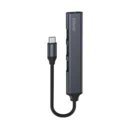 Hub USB SAVIO AK-71 USB-C - 3 x USB-A 2.0, 1 x USB-A 3.1 Gen 1 Savio