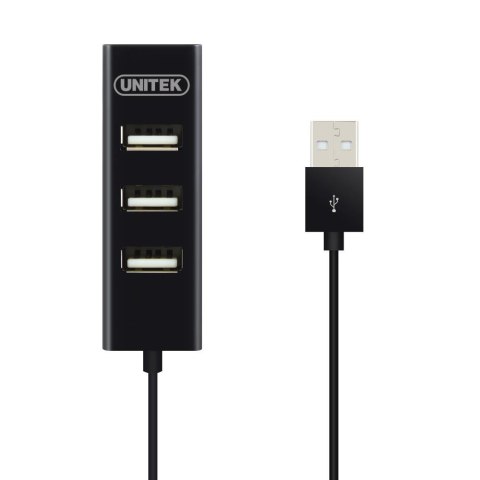 Hub USB Unitek Y-2140 4x USB 2.0 mini czarny Unitek Hub USB Unitek Y-2140 4x USB 2.0 mini czarny Unitek