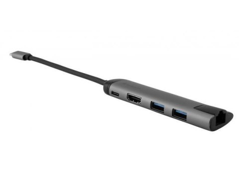 Hub USB Verbatim Multi Port 2x USB 3.0, USB-C 3.1, HDMI 4K, RJ45 Verbatim Hub USB Verbatim Multi Port 2x USB 3.0, USB-C 3.1, HDMI 4K, RJ45 Verbatim