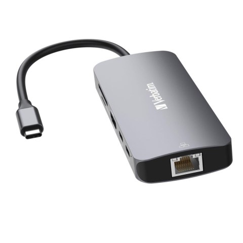 Hub USB Verbatim Multi Port CMH-09: 2xUSB-C 3.1, 1xUSB-A 3.1, 2xUSB-A 3.0, HDMI, RJ-45, SD/microSD Verbatim Hub USB Verbatim Multi Port CMH-09: 2xUSB-C 3.1, 1xUSB-A 3.1, 2xUSB-A 3.0, HDMI, RJ-45, SD/microSD Verbatim