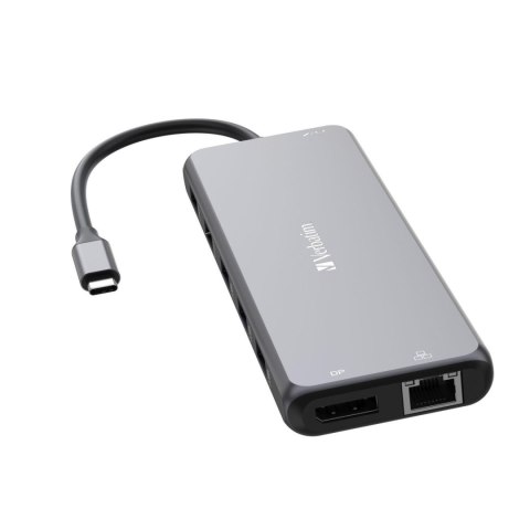 Hub USB Verbatim Multi Port CMH-13: 2x USB-C PD, 1xUSB-A 3.1, 3xUSB-A 3.0, 2xUSB-A 2.0, 2xHDMI, DisplayPort, RJ-45, audio Verbatim Hub USB Verbatim Multi Port CMH-13: 2x USB-C PD, 1xUSB-A 3.1, 3xUSB-A 3.0, 2xUSB-A 2.0, 2xHDMI, DisplayPort, RJ-45, audio Verbatim
