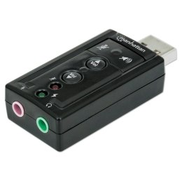 Karta dźwiękowa zewnętrzna Manhattan 3D 7.1 Audio / HiSpeed USB 2.0 Manhattan