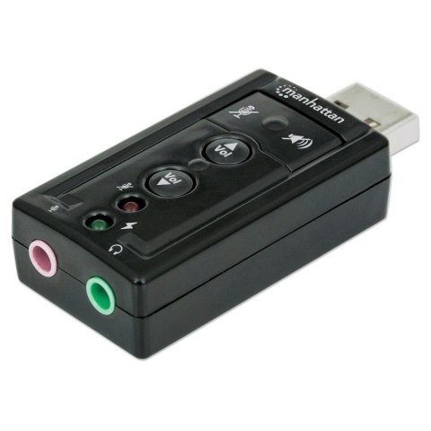 Karta dźwiękowa zewnętrzna Manhattan 3D 7.1 Audio / HiSpeed USB 2.0 Manhattan Karta dźwiękowa zewnętrzna Manhattan 3D 7.1 Audio / HiSpeed USB 2.0 Manhattan