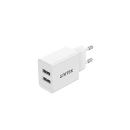 Ładowarka Sieciowa Unitek P1113A-EU 2xUSB-A 12W, biała Unitek