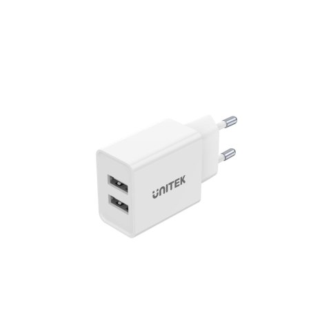 Ładowarka Sieciowa Unitek P1113A-EU 2xUSB-A 12W, biała Unitek Ładowarka Sieciowa Unitek P1113A-EU 2xUSB-A 12W, biała Unitek