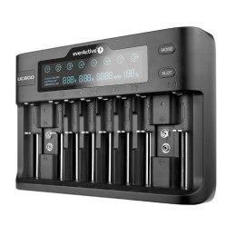 Ładowarka do akumulatorków cylindrycznych Li-ion oraz Ni-MH everActive UC-800 Everactive