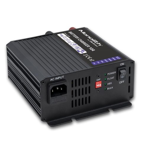 Ładowarka inteligentna Qoltec Monolith do akumulatorów LiFePO4 AGM GEL SLA | 10A | 12V Qoltec Ładowarka inteligentna Qoltec Monolith do akumulatorów LiFePO4 AGM GEL SLA | 10A | 12V Qoltec