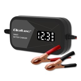 Ładowarka inteligentna Qoltec mikroprocesorowa 12V | 2A | Prostownik do akumulatora AGM GEL | LCD Qoltec