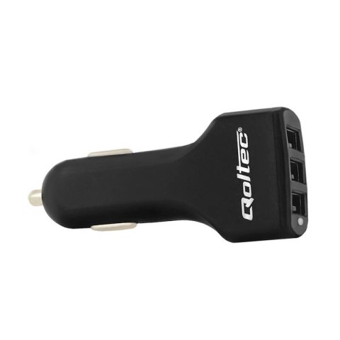 Ładowarka samochodowa Qoltec 24W 5V 4,8A 3xUSB Qoltec