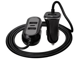 Ładowarka samochodowa Tracer 12-24V MULTICHARGE 3xUSB 7,2A + PD 18W Tracer