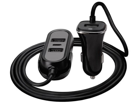 Ładowarka samochodowa Tracer 12-24V MULTICHARGE 3xUSB 7,2A + PD 18W Tracer Ładowarka samochodowa Tracer 12-24V MULTICHARGE 3xUSB 7,2A + PD 18W Tracer