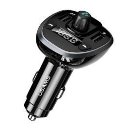 Ładowarka samochodowa Usams C21 z transmiterem FM zestawem głośnomówiącym i MP3 2xUSB 1xmicroSD 3,4A USAMS