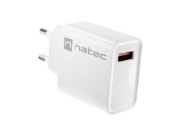 Ładowarka sieciowa Natec Ribera 1x USB-A 18W biała Natec
