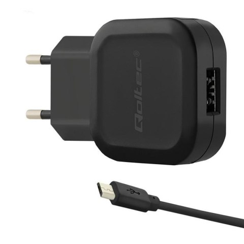 Ładowarka sieciowa Qoltec 12W | 5V | 2,4A | USB | +kabel MicroUSB Qoltec Ładowarka sieciowa Qoltec 12W | 5V | 2,4A | USB | +kabel MicroUSB Qoltec