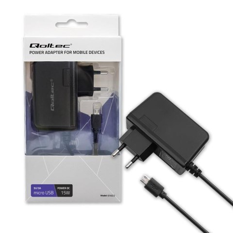 Ładowarka sieciowa Qoltec 15W | 5V | 3A | micro USB Qoltec Ładowarka sieciowa Qoltec 15W | 5V | 3A | micro USB Qoltec