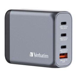 Ładowarka sieciowa Verbatim GaN GNC-100 3xUSB-C PD (2x100W+65W) 1xUSB-A QC 3.0 Verbatim