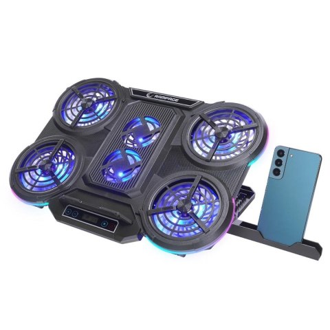 Podstawka chłodząca Rampage PROTE R6 pod laptopa 10-17", RGB, regulowana Rampage Podstawka chłodząca Rampage PROTE R6 pod laptopa 10-17", RGB, regulowana Rampage