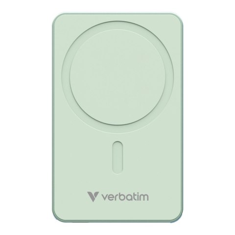 Powerbank Verbatim Charge 'n' Go Essentials Magnetic Wireless 10000mAh USB-C PD 3.0 Green Verbatim